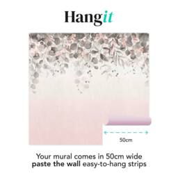 Superfresco Easy Botanical Cascade Mono Print To Order 3m x 2.8m Mural in White - thumbnail 3
