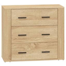 Berkfield Home Sideboards 2 pcs Sonoma Oak Engineered Wood in Light Tan - thumbnail 6