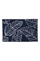 Fusion 'Matteo' 100% Cotton Bath Mat in Navy - thumbnail 2