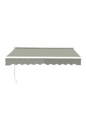 Garden Sanctuary Outdoor Retractable Patio Awning Canopy for Window & Door in Grey - Size: Small - thumbnail 3