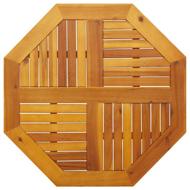 Berkfield Home Table Top 80x80x2.2 cm Octagonal Solid Wood Acacia in Brown - image 1
