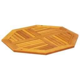 Berkfield Home Table Top 80x80x2.2 cm Octagonal Solid Wood Acacia in Brown - thumbnail 4