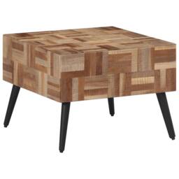 Berkfield Home Coffee Table Grey 55x55x40 cm Solid Reclaimed Teak - Size: 55 x 55 x 40 cm