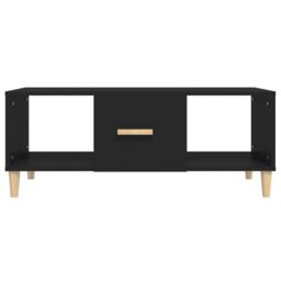 Berkfield Home Coffee Table Black 102x50x40 cm Engineered Wood - Size: 102 x 50 x 40 cm - thumbnail 3