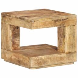 Berkfield Home Coffee Table 45x45x40 cm Solid Wood Mango - Size: 45 x 45 x 40 cm - thumbnail 8
