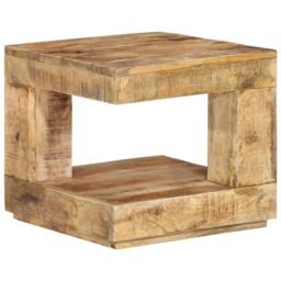 Berkfield Home Coffee Table 45x45x40 cm Solid Wood Mango - Size: 45 x 45 x 40 cm - thumbnail 9