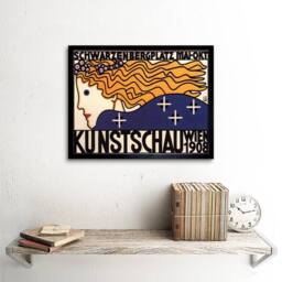 "Artery8 Exhibition Cultural Vienna Austria Vintage Retro Framed Wall Art Print - Size: W12"" x H16""" - thumbnail 2