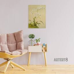 "Artery8 Frederick Sander Odontoglossum Ramosissimum Orchid Canvas Art Print - Size: W12"" x H16""" - thumbnail 3