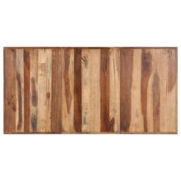 Berkfield Home Sturdy Dining Table 160x80x75 cm Solid Wood with Honey Finish in Brown - Size: 160 x 80 x 75 cm - thumbnail 4