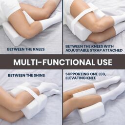 Gr8 Home Memory Foam Leg Knee Support Pillow Cushion in White - thumbnail 5
