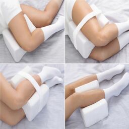 Gr8 Home Memory Foam Leg Knee Support Pillow Cushion in White