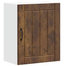 Berkfield Home Kitchen Wall Cabinet Lucca Smoked Oak Engineered Wood in Brown - thumbnail 1
