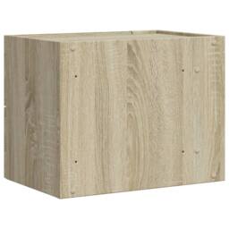 Berkfield Home Decorative Wall-mounted Bedside Cabinets 2 pcs Sonoma Oak 45x30x35 cm in Light Oak - Size: 45 x 30 x 35 cm - thumbnail 7