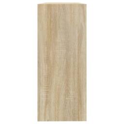 Berkfield Home Classic Book Cabinet/Room Divider Sonoma Oak 100x30x72 cm in Light Tan - Size: 100 x 30 x 72 cm - thumbnail 4