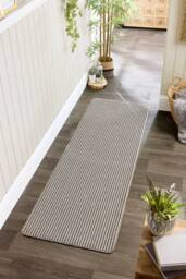 My Mat My Stain Resistant Twist Stripe Natural 67X200 - Size: 67 cm x 200 cm - thumbnail 1