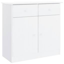 Berkfield Home Highboard ALTA White 77x35x165 cm Solid Wood Pine - Size: 77 x 35 x 165 cm - thumbnail 9