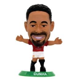 Manchester United FC Matheus Cunha SoccerStarz Football Figurine in Red - thumbnail 1
