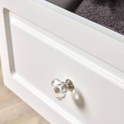Home Source Wooden 3 Drawer Chest Storage Bedroom Organiser Bedside Tallboy in White - thumbnail 4