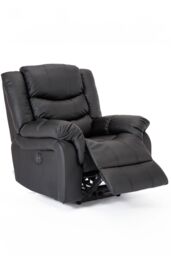 More4Homes Seattle Electric Recliner Bonded Leather 1+2+3 Seater Sofa Set in Black - thumbnail 6