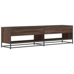 Berkfield Home TV Cabinet Brown Oak 180.5x40x46 cm Engineered Wood - thumbnail 6