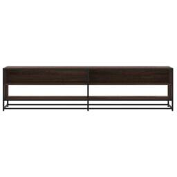 Berkfield Home TV Cabinet Brown Oak 180.5x40x46 cm Engineered Wood - thumbnail 4