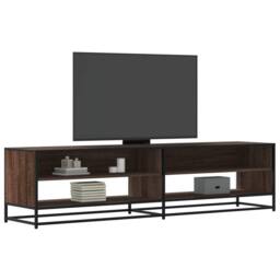 Berkfield Home TV Cabinet Brown Oak 180.5x40x46 cm Engineered Wood - thumbnail 2