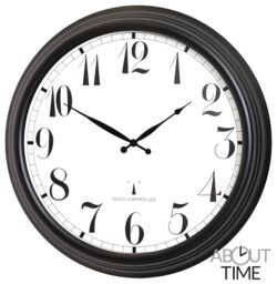 Primrose Large Black Outdoor garden Wall Clock 57cm Perfect Time Radio Controlled - thumbnail 6