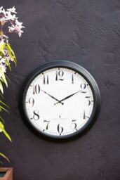 Primrose Large Black Outdoor garden Wall Clock 57cm Perfect Time Radio Controlled - thumbnail 7