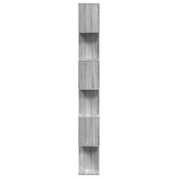 Berkfield Home Room Divider Bookcase 6-Tier Grey Sonoma 70x24x193 cm Engineered Wood - Size: 70 x 24 x 193 cm - thumbnail 6