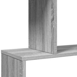 Berkfield Home Room Divider Bookcase 6-Tier Grey Sonoma 70x24x193 cm Engineered Wood - Size: 70 x 24 x 193 cm - thumbnail 9