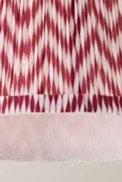 ValueLights Saffira Pleat Taper Chevron Easy Fit Pendant Lamp Shade & Bulb in Bright Pink - Size: Small - thumbnail 5