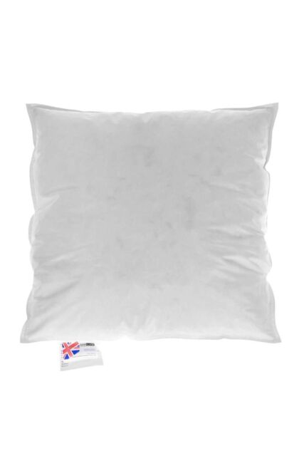 Homescapes Duck Feather & Down Cushion Pad Inner Insert Filler in White - Size: 65 cm x 65 cm - image 1