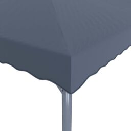 Berkfield Home Gazebo with LED String Lights 400x300 cm Anthracite Aluminium in Black - thumbnail 6