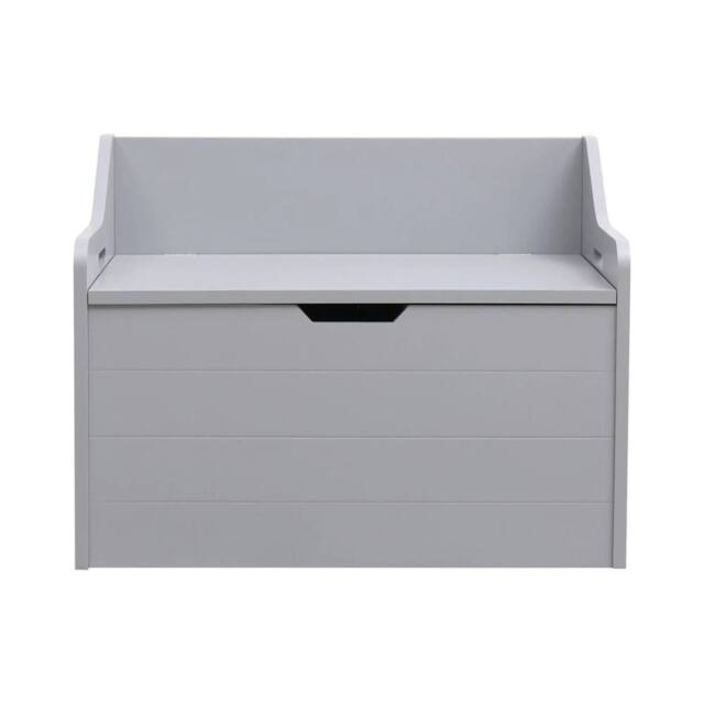 Havendro WOODEN TOY BOX LARGE GREY STORAGE UNIT KIDS TOYS - Size: 100 cm - image 1