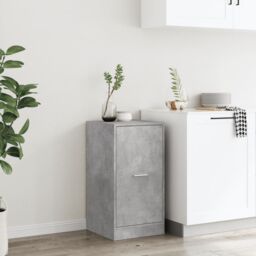 Berkfield Home Apothecary Cabinet Concrete Grey 40x41x77.5 cm Engineered Wood - thumbnail 4