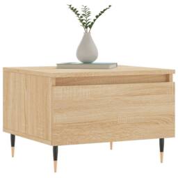 Berkfield Home Coffee Tables 2 pcs Sonoma Oak 50x46x35 cm Engineered Wood in Brown - Size: 50 x 46 x 35 cm - thumbnail 3