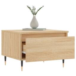 Berkfield Home Coffee Tables 2 pcs Sonoma Oak 50x46x35 cm Engineered Wood in Brown - Size: 50 x 46 x 35 cm - thumbnail 4