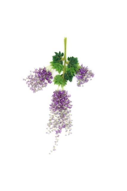 Garden Sanctuary 12pcs Artificial Purple Wisteria Hanging Vines - image 1