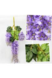 Garden Sanctuary 12pcs Artificial Purple Wisteria Hanging Vines - thumbnail 6