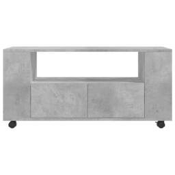 Berkfield Home TV Cabinet Concrete Grey 102x34.5x43 cm Engineered Wood - thumbnail 6