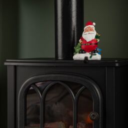 Samuel Alexander 13cm Premier Christmas Stocking Hanger Decoration in Santa Design in Red - thumbnail 2