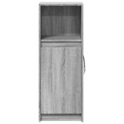 Berkfield Home Sideboard with LED Grey Sonoma 38x34x100 cm Engineered Wood - Size: 38 x 34 x 100 cm - thumbnail 6