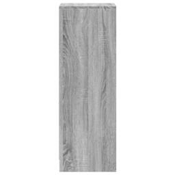 Berkfield Home Sideboard with LED Grey Sonoma 38x34x100 cm Engineered Wood - Size: 38 x 34 x 100 cm - thumbnail 7