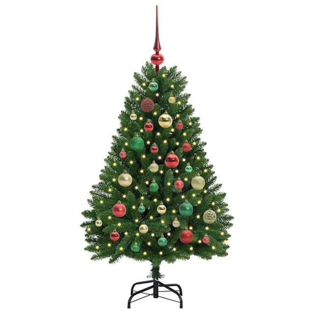 Berkfield Home Elegant Artificial Christmas Tree with Stand Green 120 cm PVC and - image 1