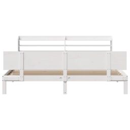 Berkfield Home Bed Frame with Headboard without Mattress White 180x200 cm Super King - thumbnail 4