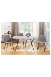 Seconique Athens Rectangular Dining Table in Charcoal - thumbnail 3