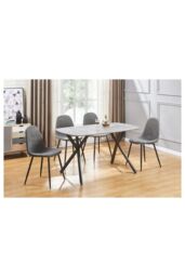 Seconique Athens Rectangular Dining Table in Charcoal - thumbnail 4