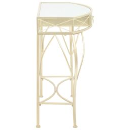 Berkfield Home Side Table French Style Metal 82x39x76 cm Gold - Size: 82 x 39 x 76 cm - thumbnail 3