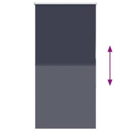Berkfield Home Roller Blind Blackout Marine 75x150 cm Fabric Width 70.7 cm Polyester in Blue - thumbnail 5