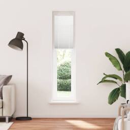 Berkfield Home Pleated Blind White 40x200 cm Fabric Width 39.4 cm Polyester - thumbnail 3